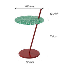 DINBOZ26X Living Room Table Modern Art - Style Sofa Side Table Colorful Mini Coffee Balcony Minimalist Small Round Outdoor Side Table