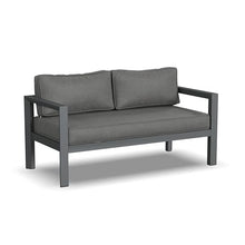 Homestyles Grayton Outdoor Aluminum Loveseat Grey