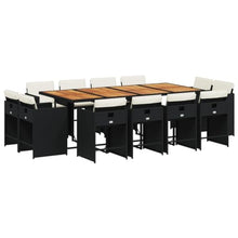 AMBERARD Patio Dining Set Set of 12 Black Furniture Set