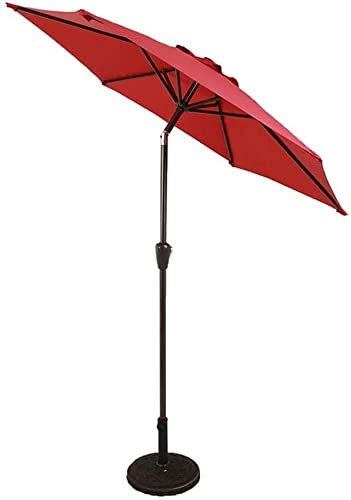 Umbrellas 7ft/2.25m Garden Umbrella Outdoor Sun Shade for Beach/Pool/Patio Umbrellas Round Sunscreen UV50+ (Color : Off-White) (Winred)