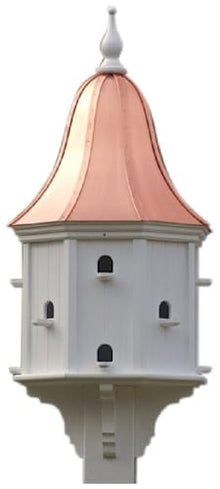 FHP Decorative Dovecote Bird House Bright Copper Bell Roof