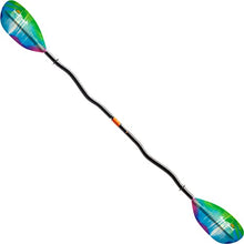 AQUA BOUND Whiskey Fiberglass Bent Shaft 2-Piece Kayak Paddle Northern Lights