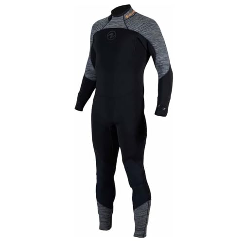 Aqua Lung Aquaflex 5mm Wetsuit Men XXLarge Gray Orange