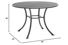KETTLER 48" Round Mesh Top Table
