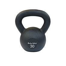 Body-Solid Matte Black Kettlebell Set 5-50 lbs with Kettle Grip Handle