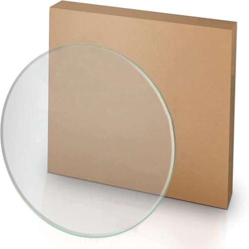 Pealihuy Table Top Tempered Glass Round Round Glass Table Top Replacement - Glass Table Protector,for Gardens, Restaurants, Study, Glass Table Top(100cm(40 in))