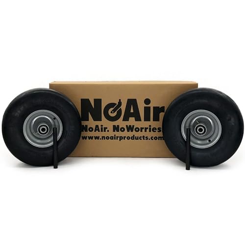 NoAir® (2) Flat Free Tire Assemblies 15x6.00-6 Fits Dixie Chopper 400439
