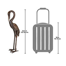 Design Toscano Cranes Garden Statue Set Large Cast Bronze