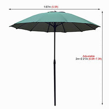 QZQHNYJ Umbrella 1.67 M/5.5ft Garden Outdoor Parasol - Uv30+ Protection & Rainproof Umbrella for Milk Tea Shop, Patio Tables, Advertising Stalls