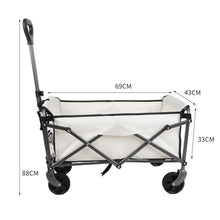 Folding Camping Cart for Outdoor Use Lightweight Utility Trolley for Beach Fishing BBQ Travel Portable Camping Gear EasyTransport Outdoor Cart