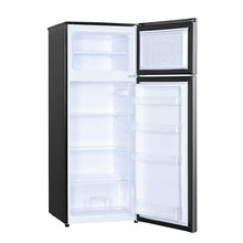 7.3 CU. FT. 2-Door MINI Fridge in Platinum Steel with Freezer
