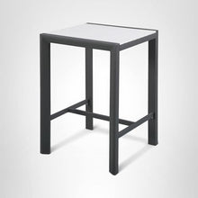 Meridian Furniture 381-T Nizuc Collection Modern | Contemporary Outdoor Patio Bar Table with Durable Aluminum Frame
