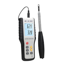 Hot Wire Anemometer, HT9829 Handheld Air Flow Meter Measure Air Velocity Volume Temperature 5 Units HVAC Anemometer