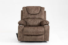 FANYE Electric Power Lift Chair with Massage and Heat, Brown V