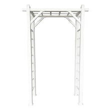 Oakland Living White Modern Aluminum Garden Arbor Arch