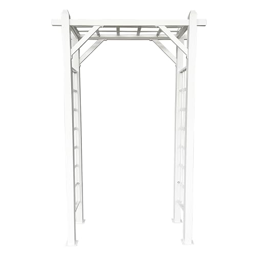 Oakland Living White Modern Aluminum Garden Arbor Arch