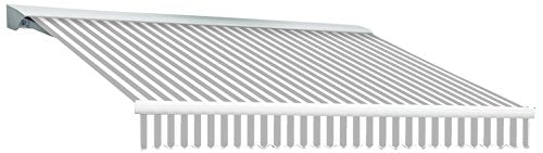 Awntech Retractable Awning Right Motor 20'W x 10'D x 10" H Gray/White