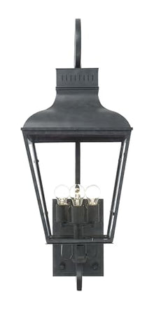 Crystorama Dumont 3 Light Outdoor Sconce Graphite