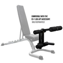 Valor Fitness Adjustable Bench with Leg Support - 7 Position Back Pad, 4 Position Seat Pad - DD-25 Adjustable Bench with Wheels