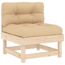 LKJVFCPW 7 Piece Patio Lounge Set, Modular Garden Sofa with Thick Cushions, Solid Pinewood Outdoor Conversation Furniture for Backyard, Terrace, Deck, Brown