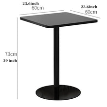 side table, 29" Height, with Metal Base, Decorative Pedestal Table(/Gold)