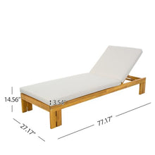 Merax Outdoor Chaise Lounge with Adjustable Backrest, Set of 4, Beige