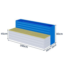 Flower Box Planter and Bench Combination Set Landscape Flower Box Garden