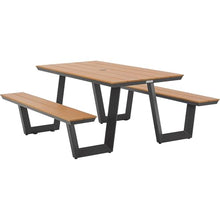 Global Industrial Urban 6'L Rectangular Picnic Table, Plastic Laminate Top