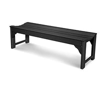 POLYWOOD® Traditional Garden Bench, Black