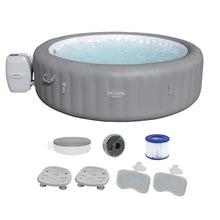 Bestway SaluSpa Grenada AirJet Inflatable Hot Tub with Adjustable Seat & Pillow Set