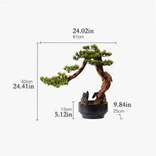 YXIANG56Q Fake Plants Bonsai Pine Tree Artificial Bonsai Tree Fake Plant Decoration Potted Tree Faux Bonsai in Ceramic Potted House Plants for Home Office Desktop Decor Bonsai Tree