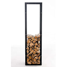 DJVHSRI Firewood Storage Rack Simple Modern Metal Black Home Floor Assembly Fireplace Decorative Firewood Storage Rack,
