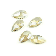 38mm/50mm/63mm/76mm/89mm Cognac Tear Drop Glass Crystal Prism DIY Pendant Chandelier Jewelry Suncatcher Spacer Faceted,76mm 40pcs