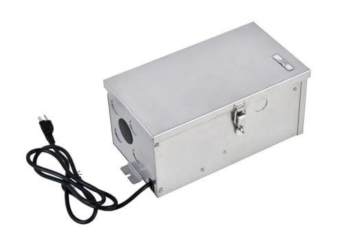 ELEGANT Elitco Lighting 600W Stainless Steel Low Voltage Landscape Transformer