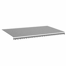 NYTFHMS Replacement Fabric for Sunshade, Outdoor Canopy Canvas, Window & Door Awning, Garden Canopy, Patio Umbrella, Outdoor Sunshade, Anthracite & White, 6 X 3.5 M