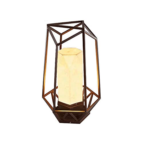 ZEELYDE Post Lights Outdoor,Classic Geometric Pillar Lamp Outdoor Garden Gate Pillar Lamp Villa Garden Floor Lamp IP54 Waterproof Lawn Landscape Decorative Light LED Night Security Lighting Fixture