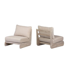 Christopher Knight Home Hopi Set of 2 Outdoor Club Chairs with Water Resistant, Acacia Wood Lounge Chair Outdoor, Patio Low Profile Accent Chairs, Comfy Reading Chairs for Garden, Light White + Sand