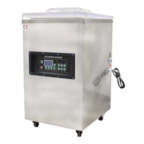 HayWHNKN Single Chamber Vacuum Sealer Stainless Steel Silver