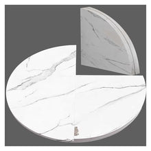 ZDJZMGZ Foldable Round Table Top Extender 59" (150cm) - Portable Banquet Table Replacement for Restaurant, Farmhouse, Patio - Fits 42-72" Tables, White Countertop, Easy Setup
