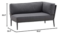 Conic 2-seater sofa, left module