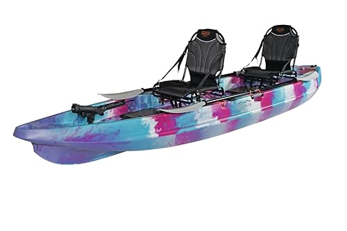 BKC Brooklyn 13.0 Pro Tandem Sit On Top Fishing Kayak Purple Camo