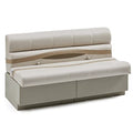 DeckMate 55'' Premium Pontoon Boat Seat Bench Ivory, Tan & Beige