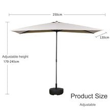 Retractable Awning,Outdoor Awnings for Patio with Adjusting Button,Freestanding Patio Sun Shade Shelter with Support Pole Stand,Patio Awning Sun Shade Shelter for Deck, Garden,Porch (Color : Dark bro