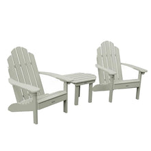 highwood Classic Westport Adirondack 3pc Set, 2 Chairs with Side Table, Eucalyptus