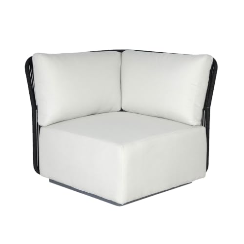 212 Main NAP047-CORN 32 x 35 x 35 in. Naples Outdoor Corner Chair, Beige