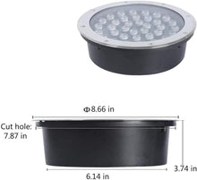 4PCS Underground Light LED 110V Landscape Lights, IP67 Waterproof, Path Light, Underground Light LED, Landscape In-ground Well Lights, Decorative Spotlight, Buried Lights ( Color : Warm White , Size :