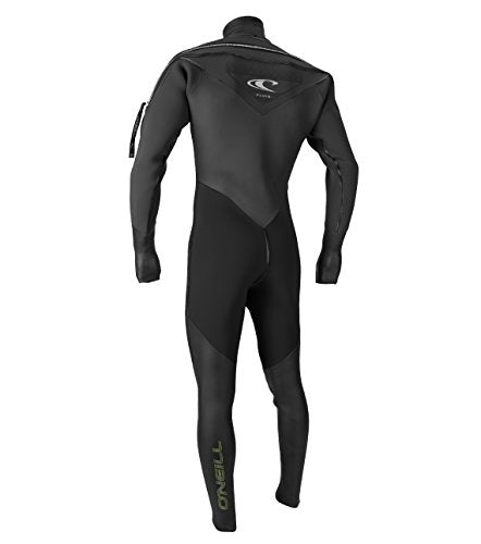 O'Neill Wetsuits Men's Fluid 3mm Neoprene Drysuit Black/Graphite