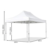 TOOLPORT 10x15 ft Pop Up Canopy Tent Outdoor Sun Shade Gazebo for Backyard, Event, Grill, Garden, Patio Canopies, Aluminium 1.6 in Hexagonal Legs, Cream