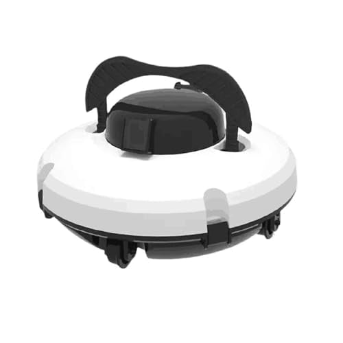 Cordless Robotic Pool Cleaner with Dual Motors, 120 Mins Runtime, Auto-Dock for Flat Pools Up to 100 Sqm