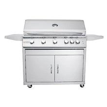 RCS Premier Series 40-Inch 5-Burner Propane Gas Grill With Rear Infrared Burner & Grill Lights - RJC40ALLPCK